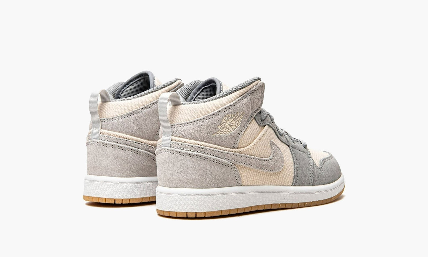 Air Jordan 1 Mid SE PS Coconut Milk Particle Grey - DN4345 100