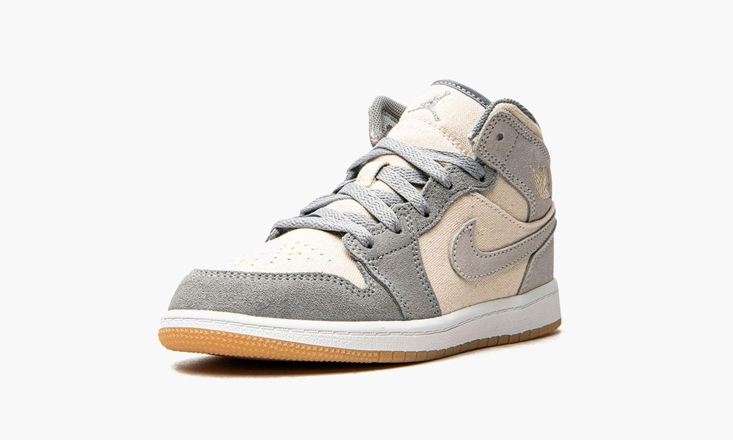 Air Jordan 1 Mid SE PS Coconut Milk Particle Grey - DN4345 100