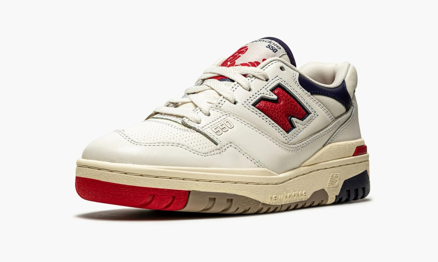 New Balance 550 Aime Leon Dore White Navy Red - BB550A3 | The Sortage