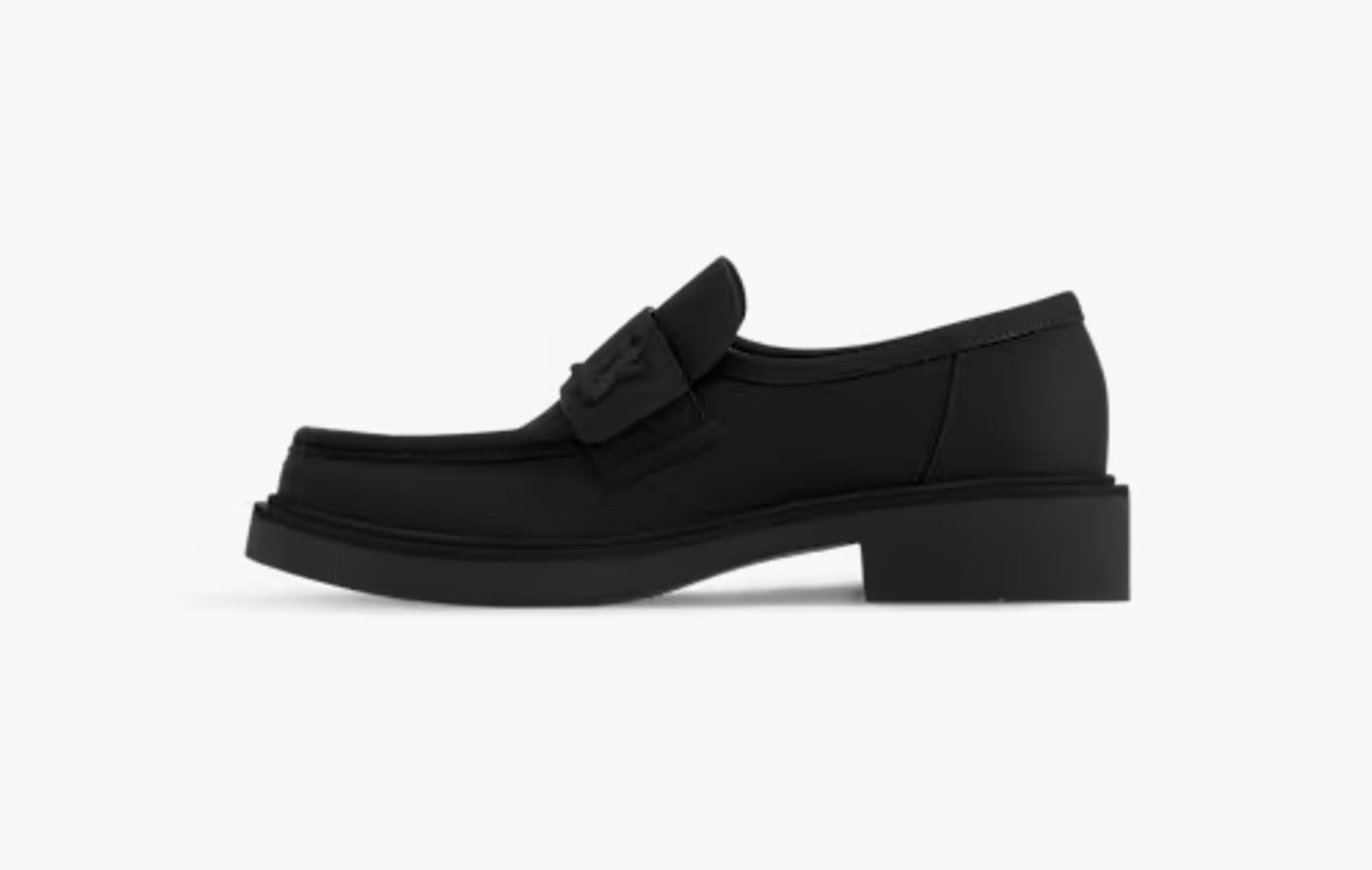 Academy Flat Loafer "Grained Calf Leather Black"