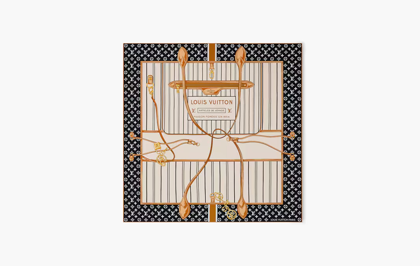 Foulard My Neverfull 90 "Nero"