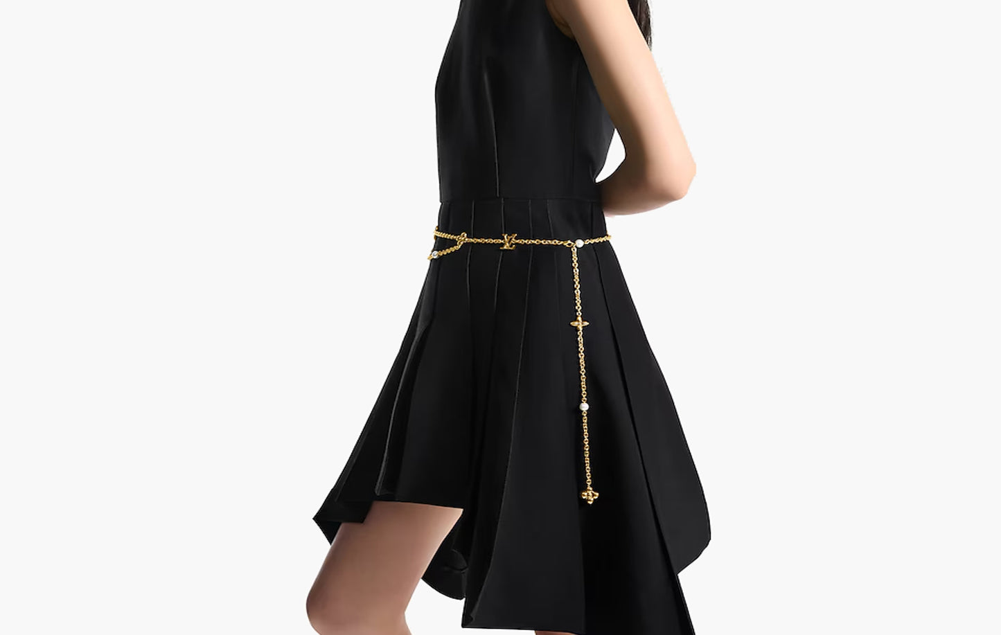 LV Chain Pearl Belt