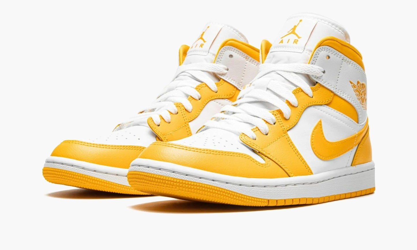 Air Jordan 1 Mid WMNS White University Gold - BQ6472 117 | The Sortage