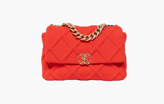 19 Flap Bag Jersey Maxi "Red"