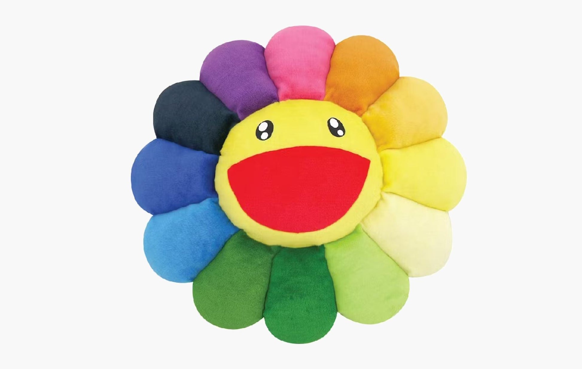 Takashi Murakami Flower Plush 1M Rainbow/Yellow | The Sortage