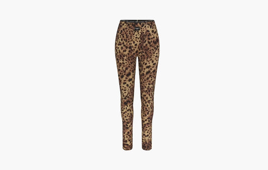 Skims x Dolce&Gabbana Cotton Rib Legging Leopard | Sortage.