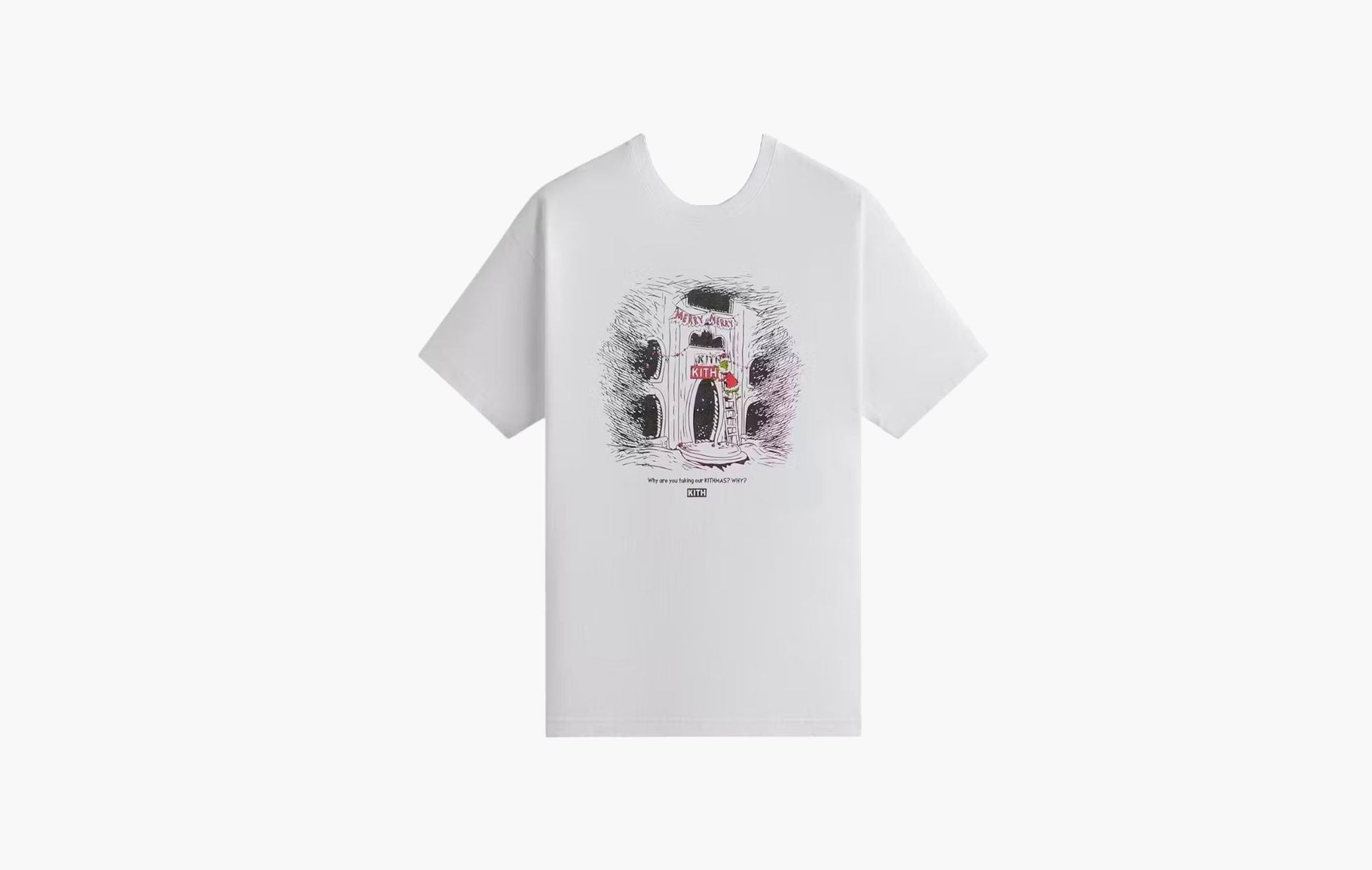 Kith x The Grinch Sign Vintage Tee White | The Sortage