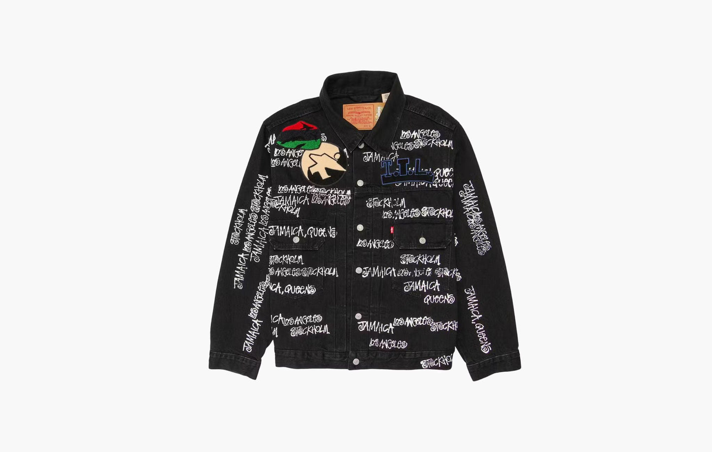 Stussy x Denim Tears x Our Legacy TTL Denim Jacket Black | The Sortage