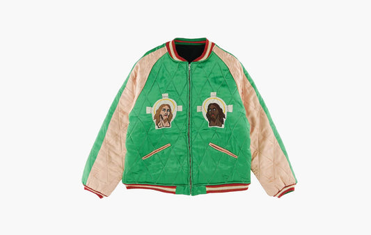 Saint Mxxxxxx x Denim Tears Reversible Yokosuka Jacket Green Black | The Sortage