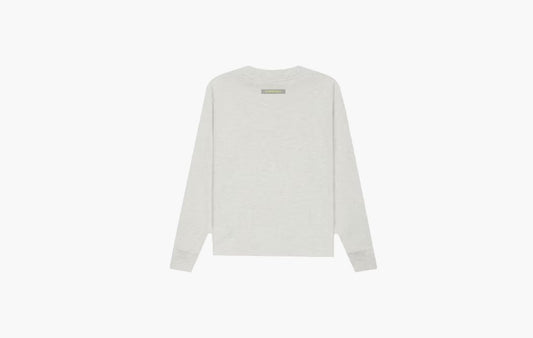 Fear of God Essentials Kids Long Sleeve T-shirt Oatmeal Heather | The Sortage