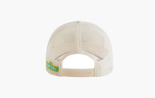 Kith x Sesame Street Fast Elmo Nolan Trucker Cap Sandrift | The Sortage