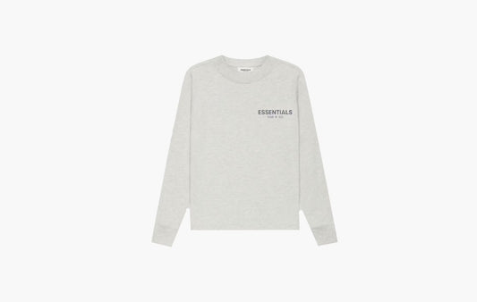 Fear of God Essentials Kids Long Sleeve T-shirt Oatmeal Heather | The Sortage