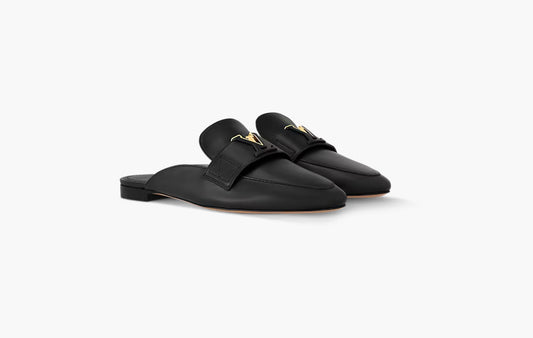 LV Mare Open Back Loafer "Black Noir"