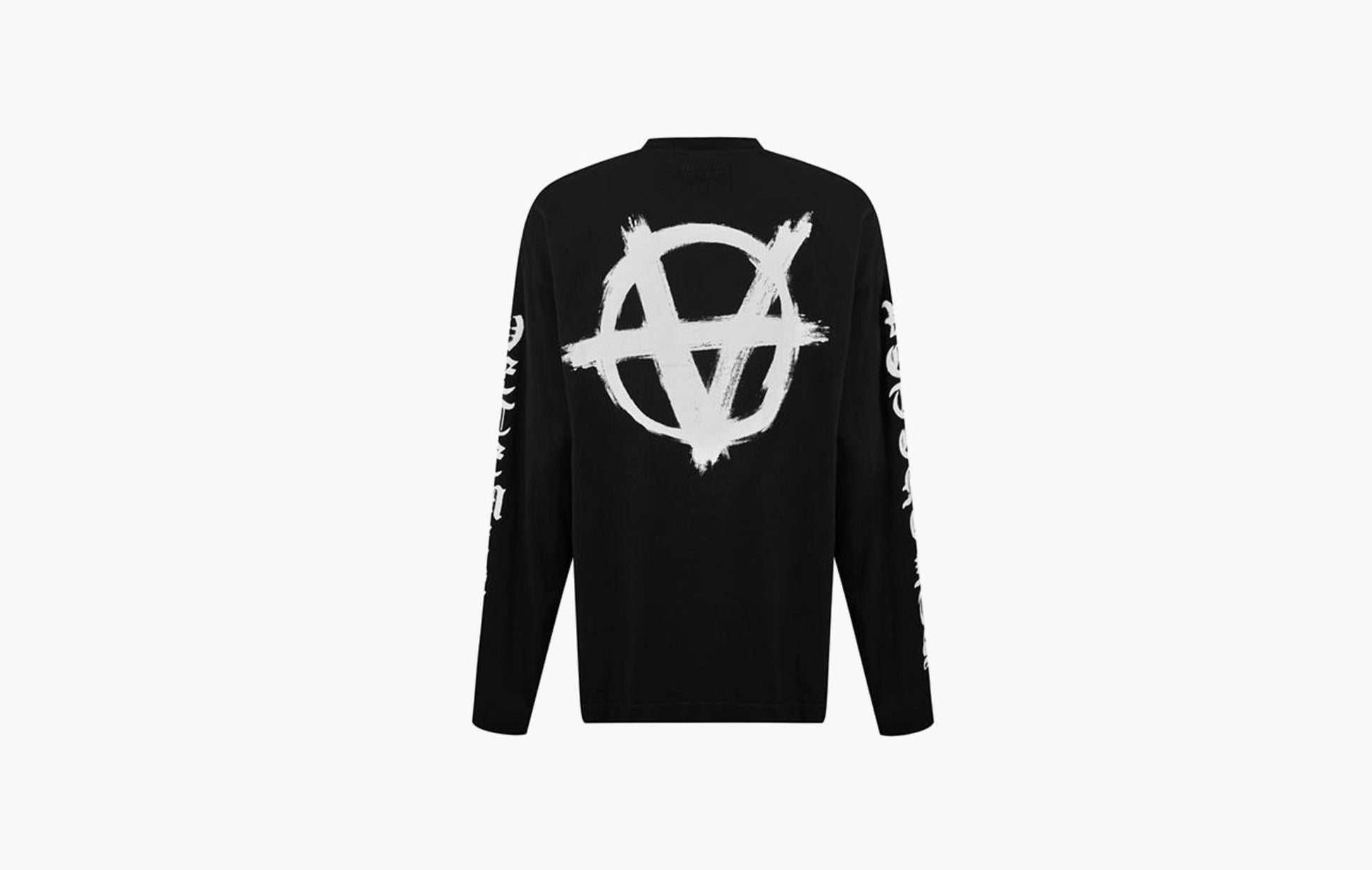 Vetements Anarchy Long Sleeve T-Shirt Black | The Sortage