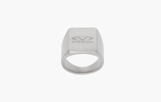 Oval Logo Ring "Silver"