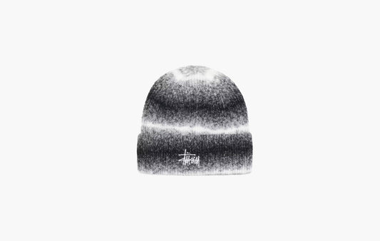 Stussy Cuff Stripe Knit Beanie Black | The Sortage