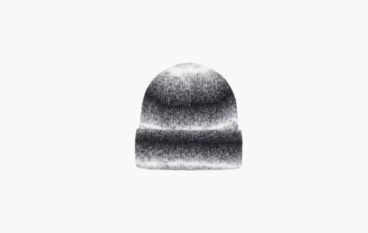 Stussy Cuff Stripe Knit Beanie Black | The Sortage