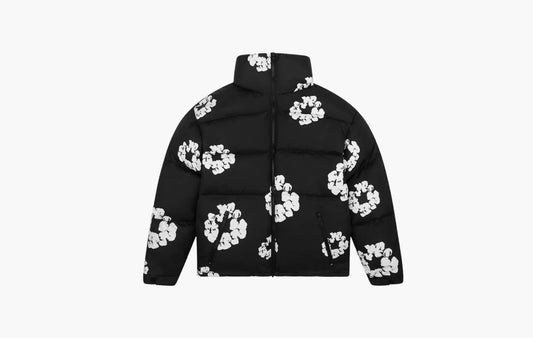 Denim Tears Cotton Wreath Puffer Jacket Black | The Sortage