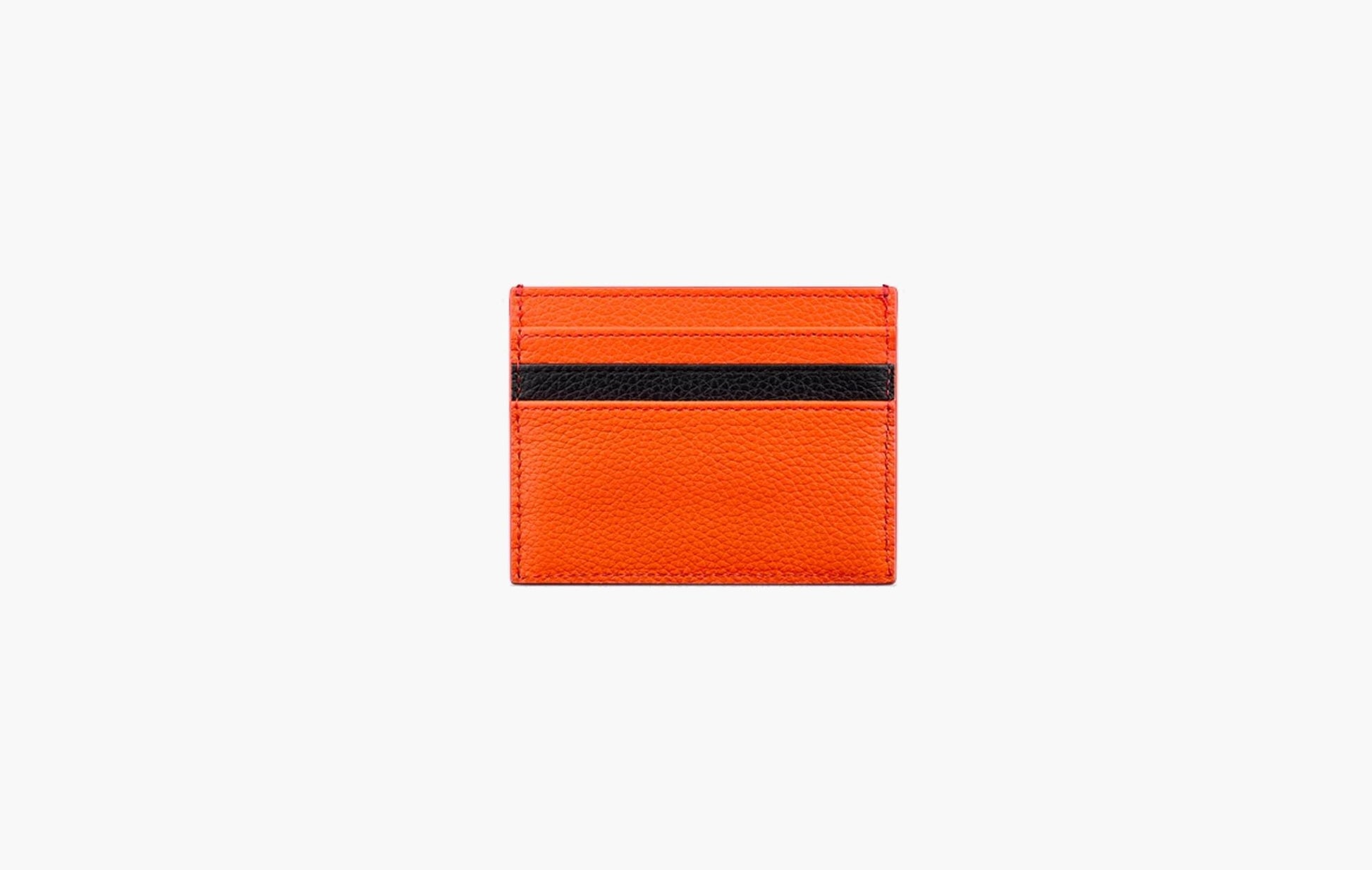 Dior x KAWS Card Holder Vermilion Red Grained Calfskin | The Sortage