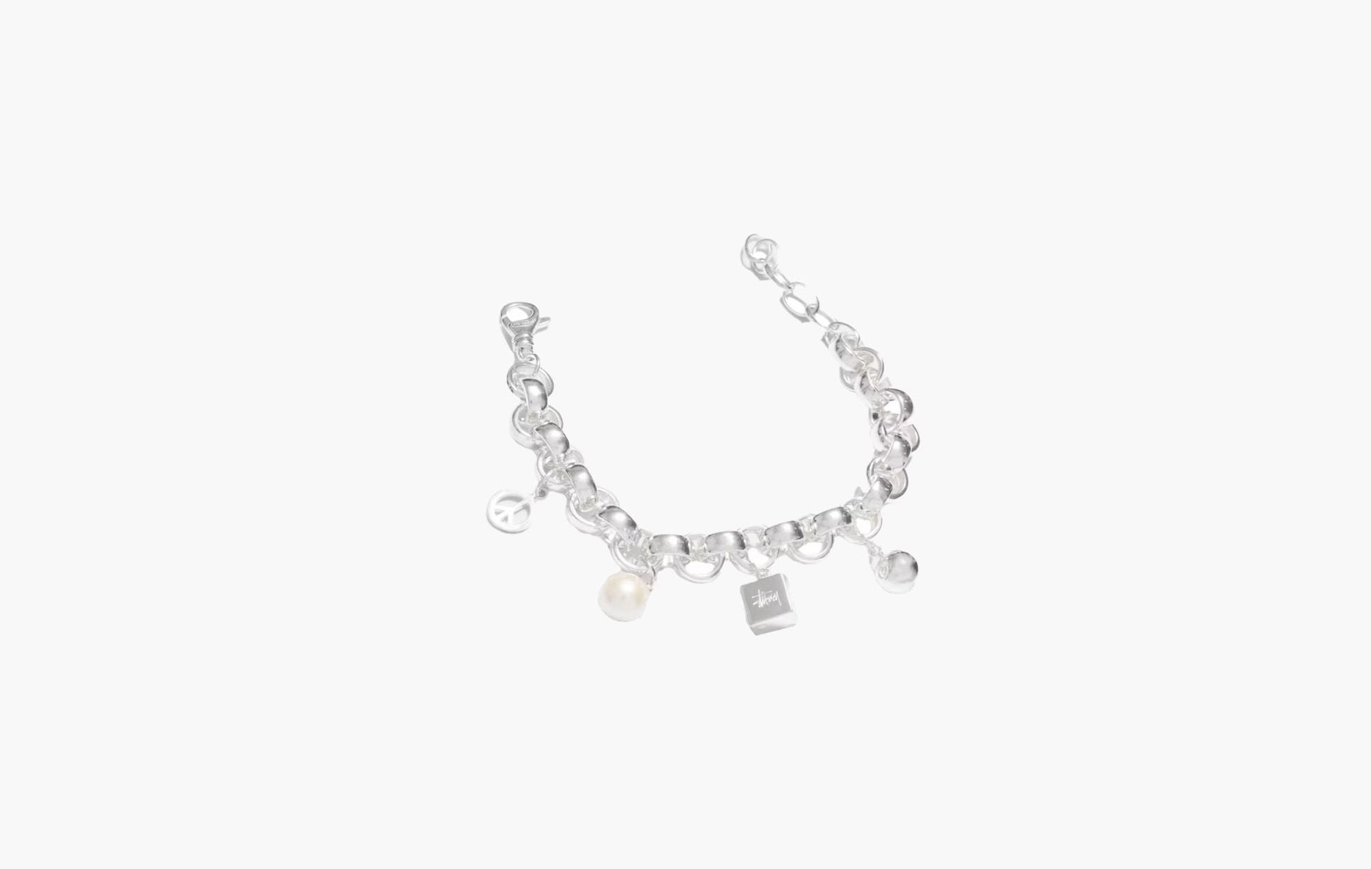 Stussy Icon Charm Bracelet Sterling Silver | The Sortage