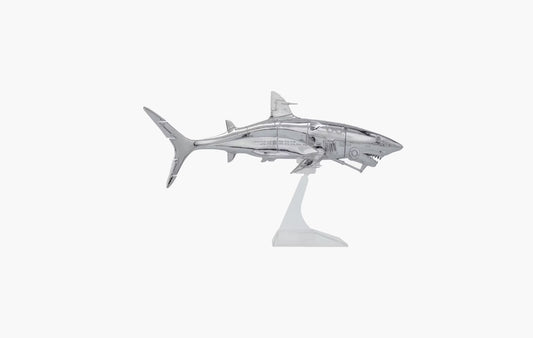 Hajime Sorayama Shark 1/10 Scale Vinyl Figure Silver | The Sortage