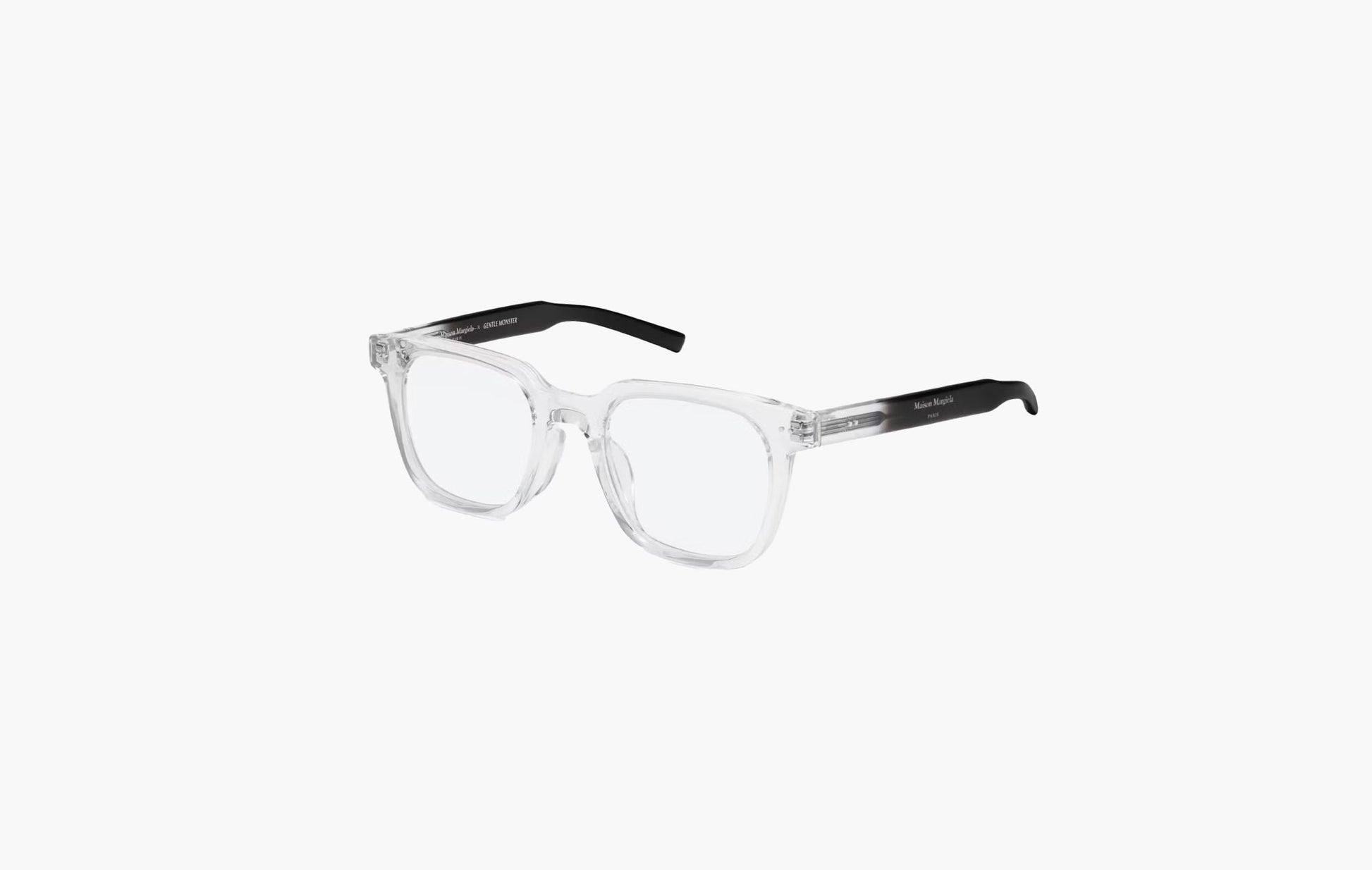 Gentle Monster x Maison Margiela Square Eyeglasses Clear/Black | The Sortage