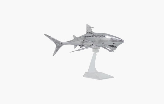 Hajime Sorayama Shark 1/10 Scale Vinyl Figure Silver | The Sortage