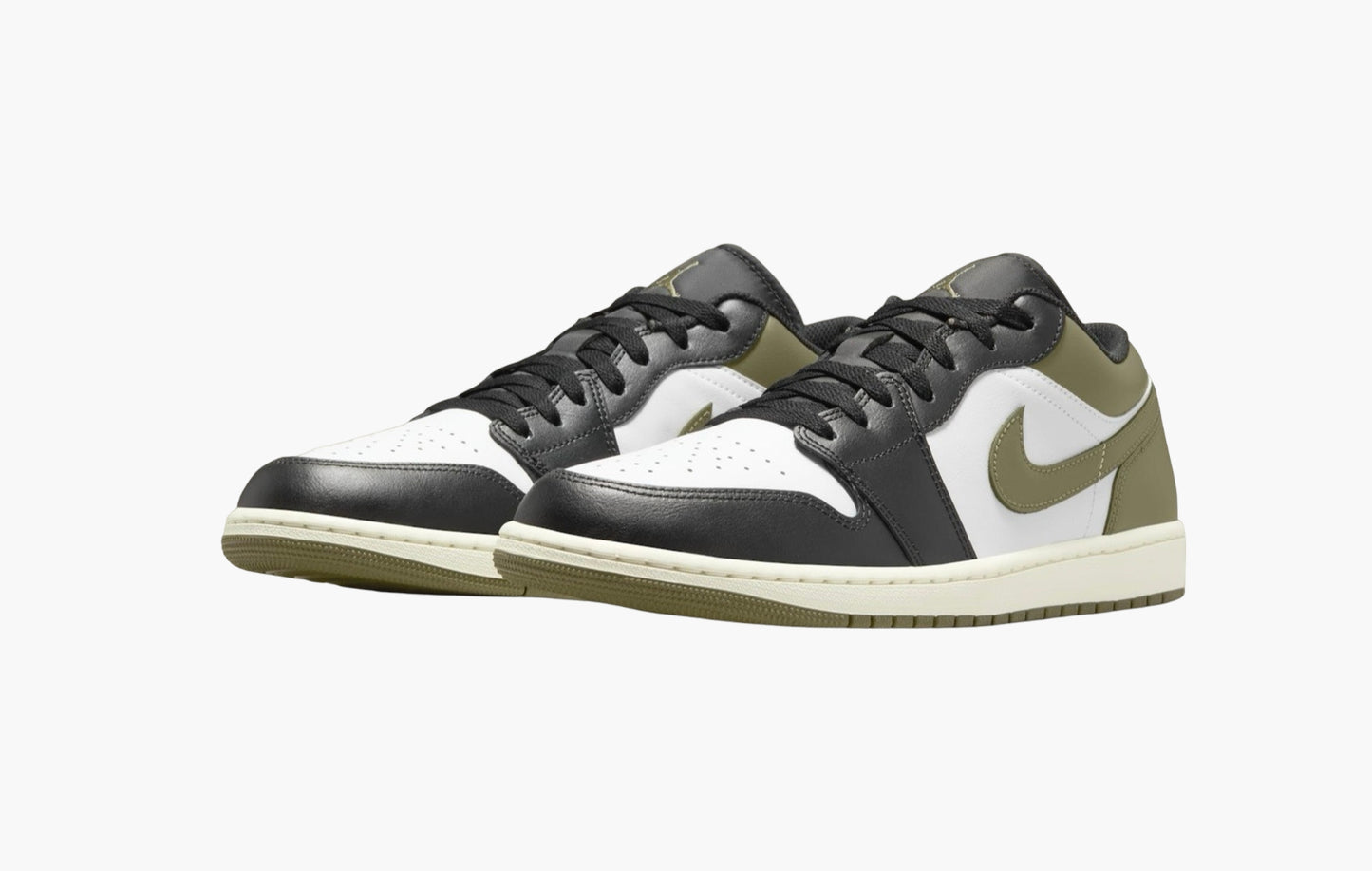 Air Jordan 1 Low "Black Toe Medium Olive"