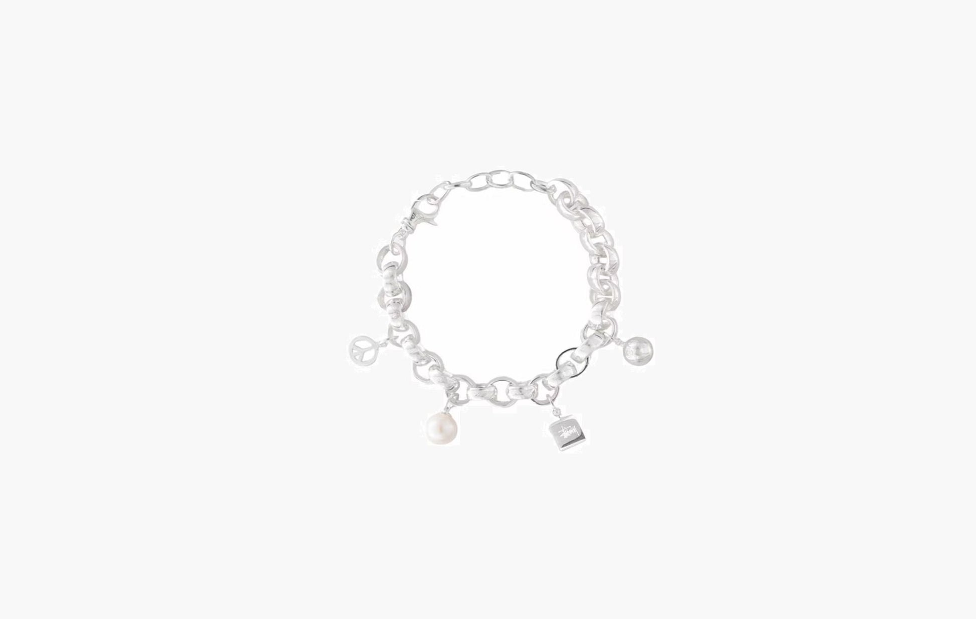 Stussy Icon Charm Bracelet Sterling Silver | The Sortage