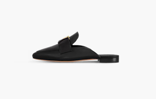 LV Mare Open Back Loafer "Black Noir"