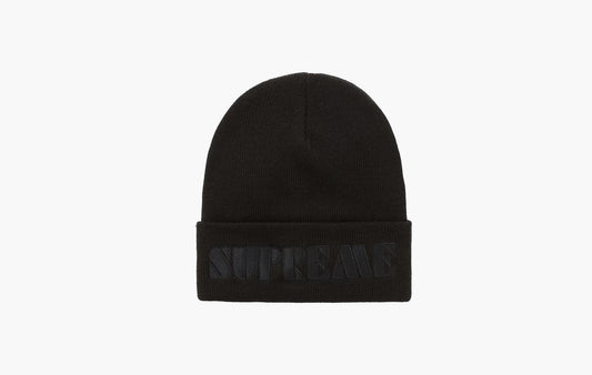Supreme Stencil Beanie Black | The Sortage