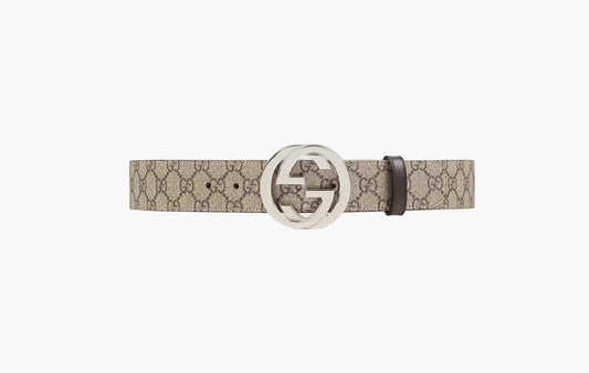 Gucci GG Belt Beige Ebony | The Sortage