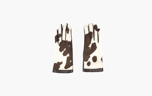 Gucci Calfskin Leather Gloves Brown | The Sortage