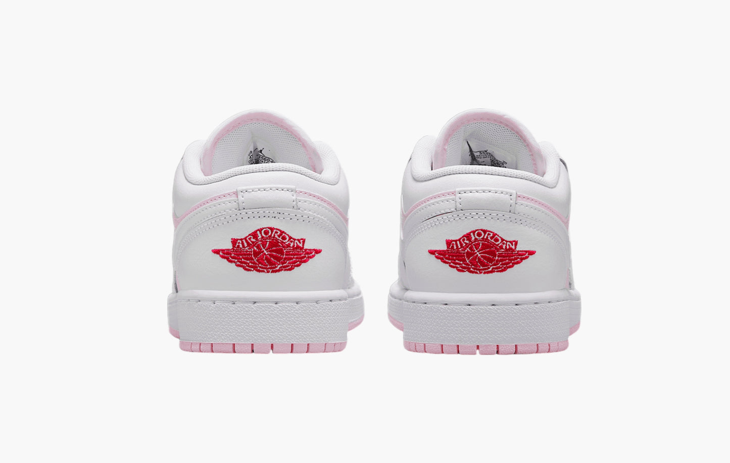 Jordan 1 Low GS Pink Foam Fire Red White