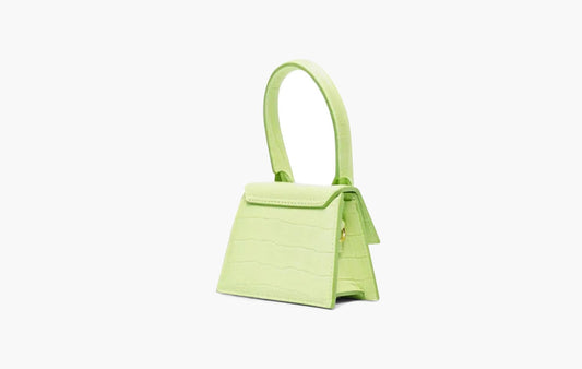 Jacquemus Le Chiquito Croc Embossed Light Green | The Sortage