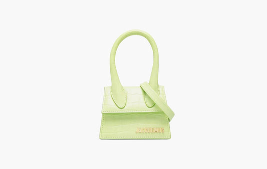 Jacquemus Le Chiquito Croc Embossed Light Green | The Sortage