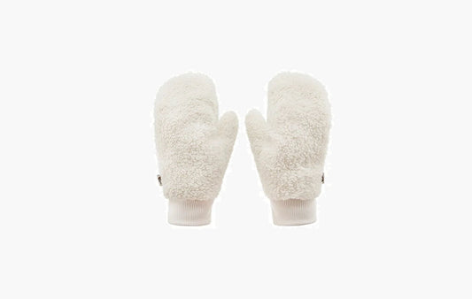 The North Face Faux Sherpa Knit Gloves Whitee | The Sortage