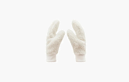 The North Face Faux Sherpa Knit Gloves Whitee | The Sortage