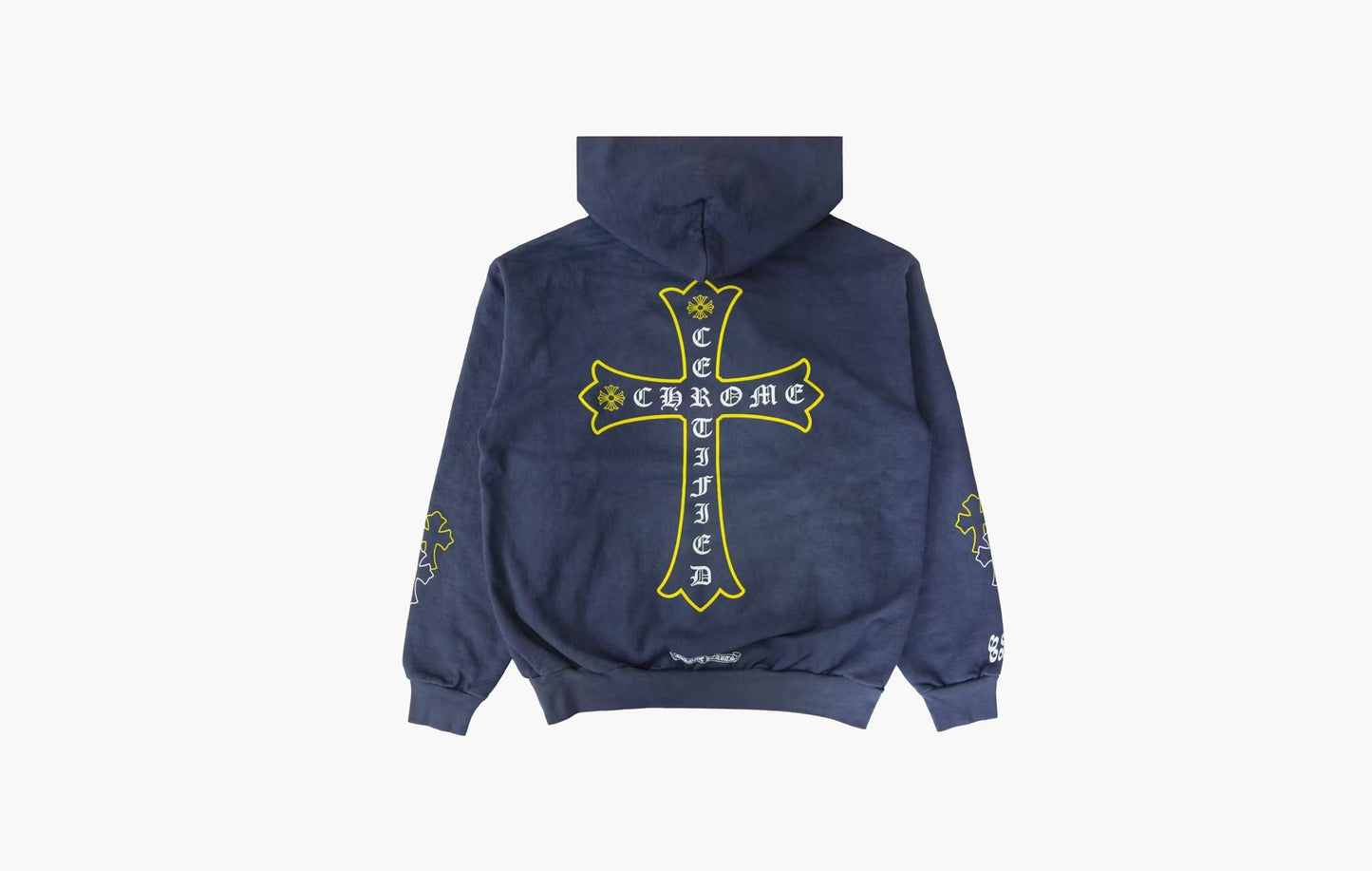 Chrome Hearts x Drake Certified Chrome Hand Dyed Hoodie Washed Blue | The Sortage