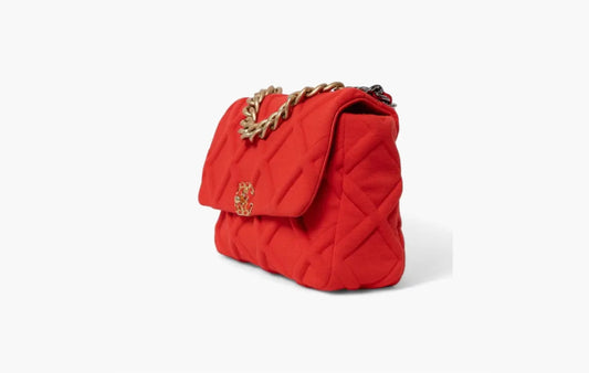 19 Flap Bag Jersey Maxi "Red"