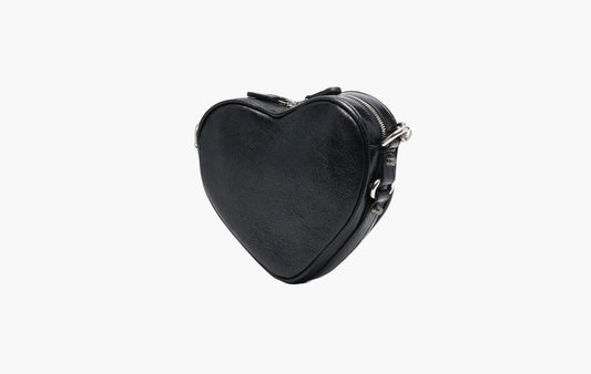 Balenciaga Le Cagole Heart Mini Bag Black | The Sortage