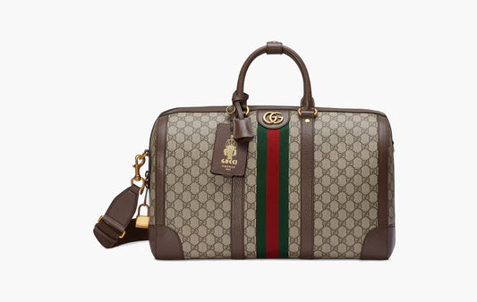 Gucci Savoy Medium Duffle Bag Beige Ebony | The Sortage