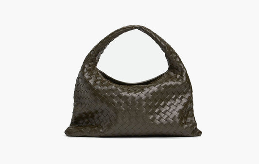 Bottega Veneta Hop Small Shoulder Bag Kaki | The Sortage