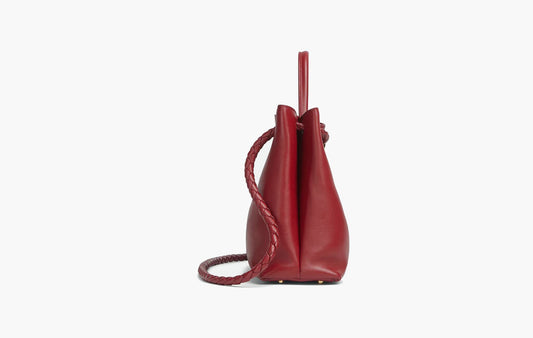 Bottega Veneta Andiamo Medium Top Handle Bag Rosewood | The Sortage