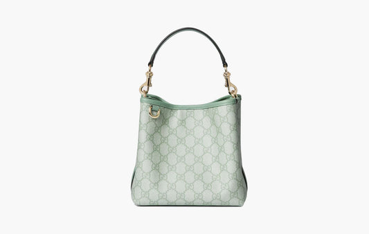 Gucci GG Emblem Mini Bucket Bag Sage Green | The Sortage
