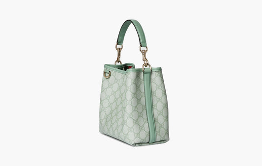 Gucci GG Emblem Mini Bucket Bag Sage Green | The Sortage