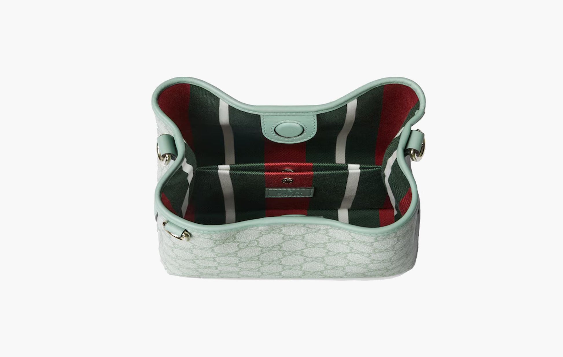 Gucci GG Emblem Mini Bucket Bag Sage Green | The Sortage