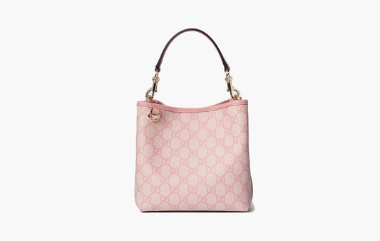 Gucci GG Emblem Mini Bucket Bag Light Pink | The Sortage