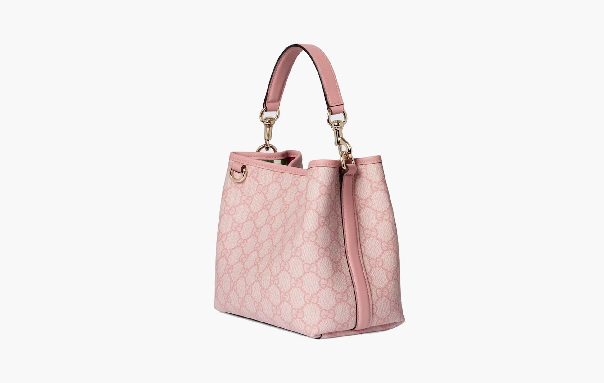 Gucci GG Emblem Mini Bucket Bag Light Pink | The Sortage