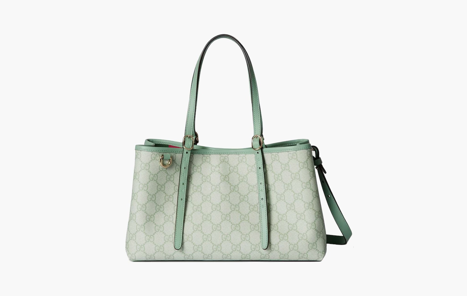 Gucci GG Emblem Small Tote Bag Sage Green | The Sortage